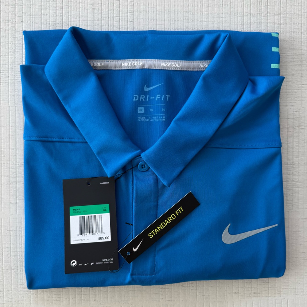 Nike Dri-FIT Blue Polo Shirt